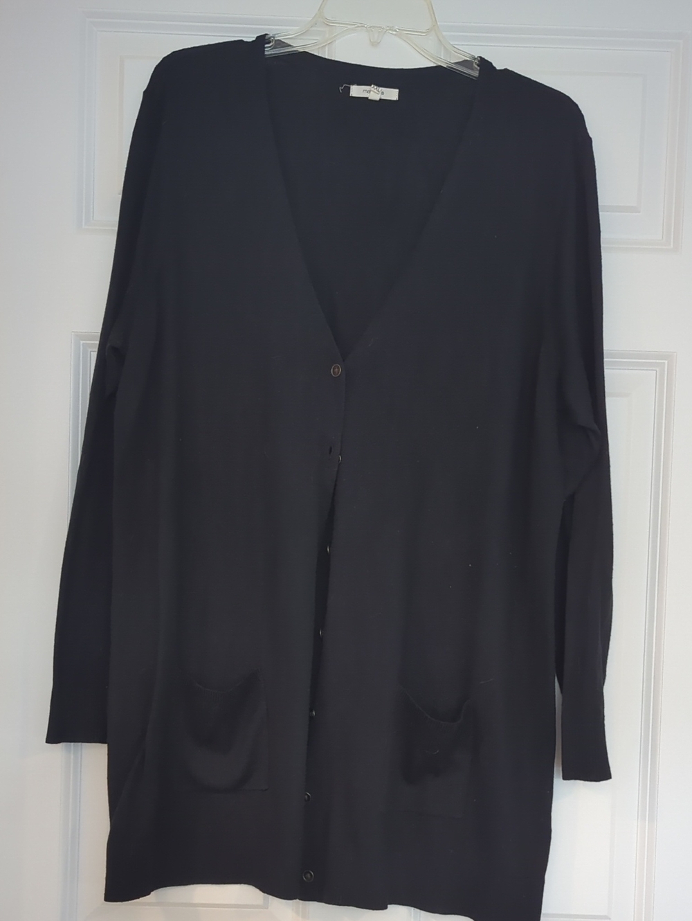 maurices Long Sleeve Cardigan in Black Size XXL